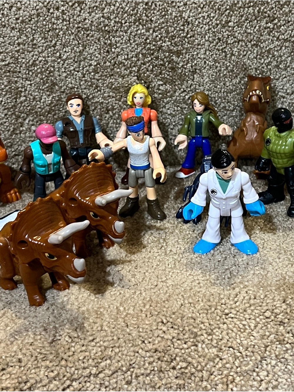 Fisher-Price  Imaginext Jurassic World Park Dinosaur & Figures Lot of 13